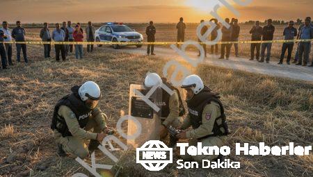 Tire’de tarlada bulunan el bombası uzman ekipçe imha edildi