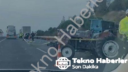 Akhisar’da Feci Zincirleme Kaza: Zeytin İşçilerini Taşıyan Traktöre Kamyon Çarptı