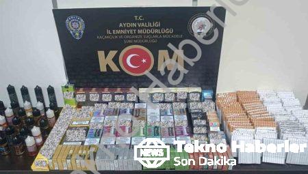 Aydın İncirliova’da Kaçakçılık Operasyonu: Elektronik Sigara ve Tütün Ele Geçirildi
