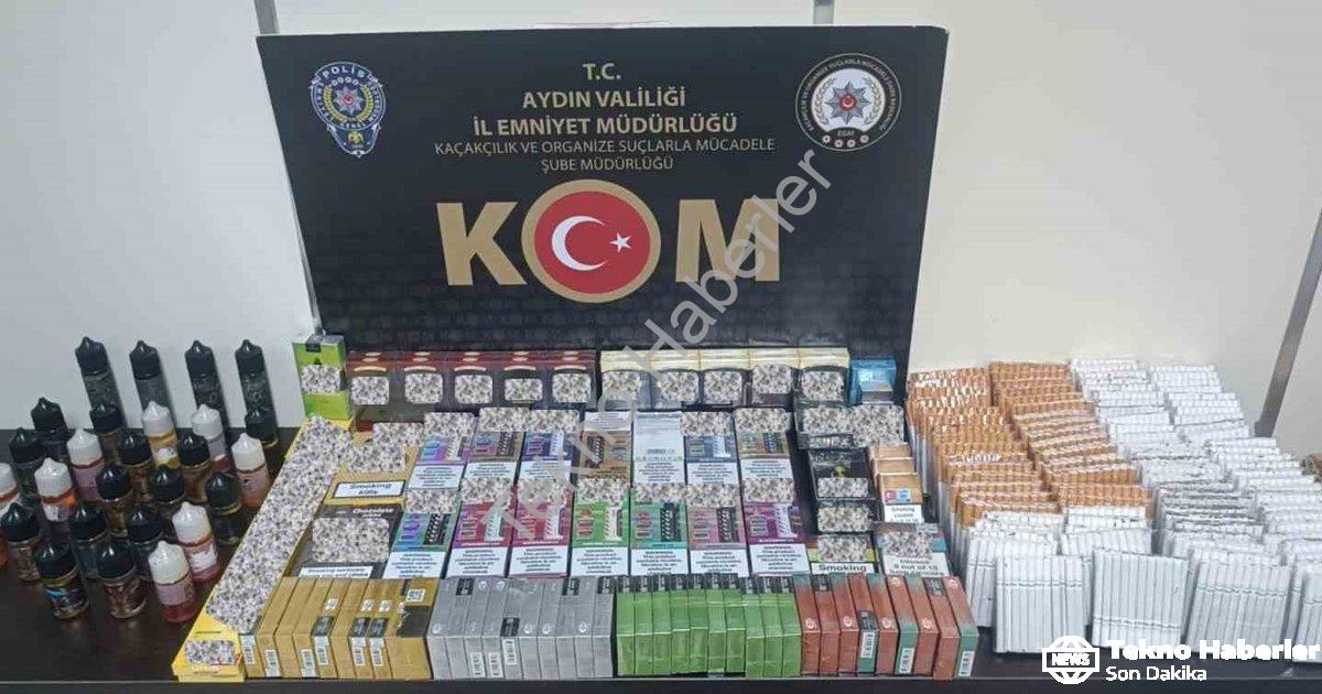 "Aydın İncirliova'da Kaçakçılık Operasyonu: Elektronik Sigara ve Tütün Ele Geçirildi" başlıklı haber