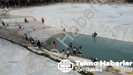Pamukkale Asyalı Turistlerin Gözdesi: Beyaz Cennet Büyülüyor