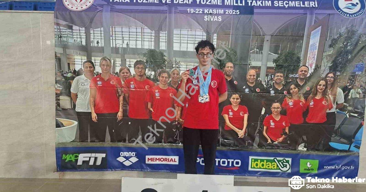 "Aydınlı Sporcu Sivas Yarışmalarında Beş Madalya Kazandı" başlıklı haber için fotorealistik, profesy