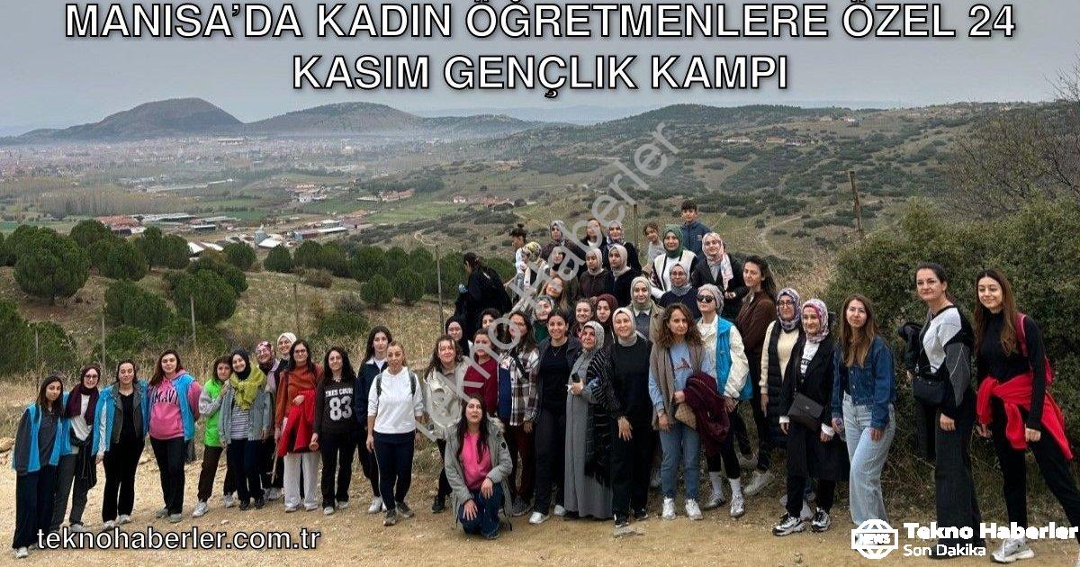 "Manisa’da Kadın Öğretmenlere Özel 24 Kasım Gençlik Kampı" başlıklı haber için fotorealistik, profes
