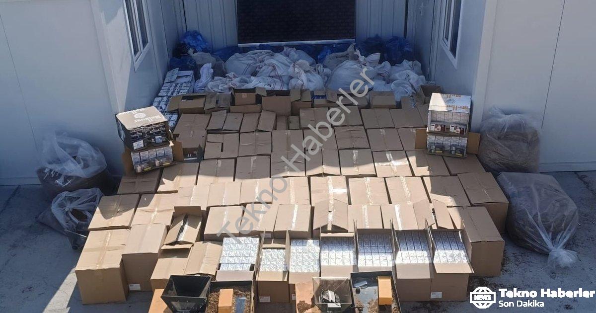 "Aydın ve İzmir'de Dev Tütün Operasyonu: Tonlarca Malzeme Ele Geçirildi" başlıklı haber için fotorea