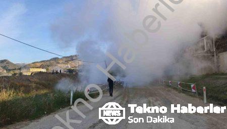 Aydın Germencik’te Jeotermal Boru Hattı Patladı: Yol Trafiğe Kapandı