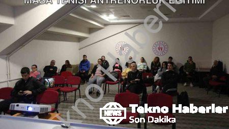 Muğla’da Sporun Geleceği Şekilleniyor: Masa Tenisi Antrenörlük Eğitimi