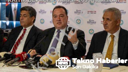 Manisa Belediye Başkanı Dutlulu’dan Kritik Deprem Uyarısı: 2000 Yılı Milat