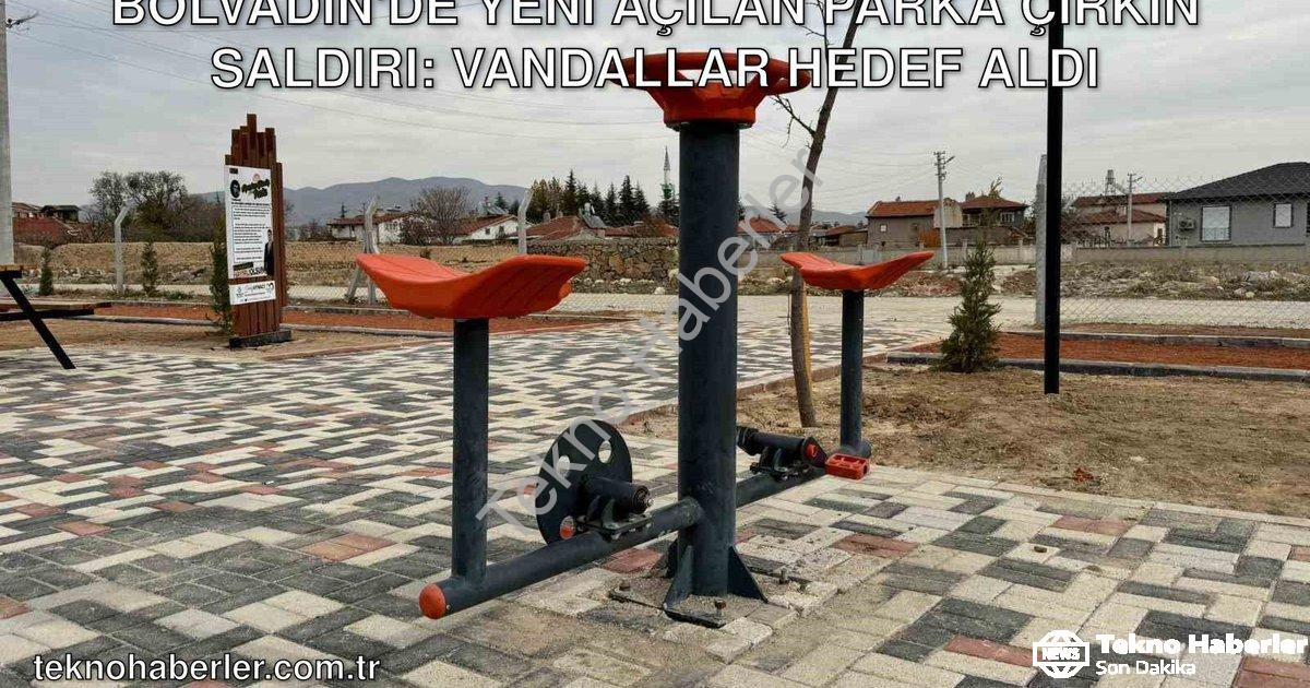 "Bolvadin'de Yeni Açılan Parka Çirkin Saldırı: Vandallar Hedef Aldı" başlıklı haber için fotorealist