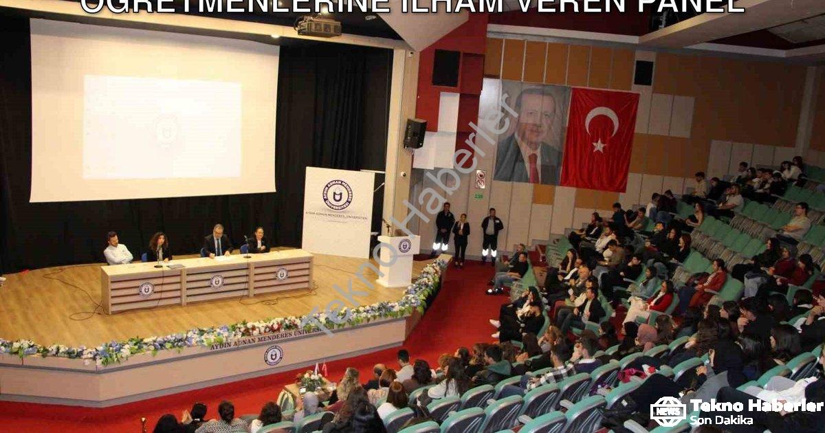 "Adnan Menderes Üniversitesi'nde Geleceğin Öğretmenlerine İlham Veren Panel" başlıklı haber için fot