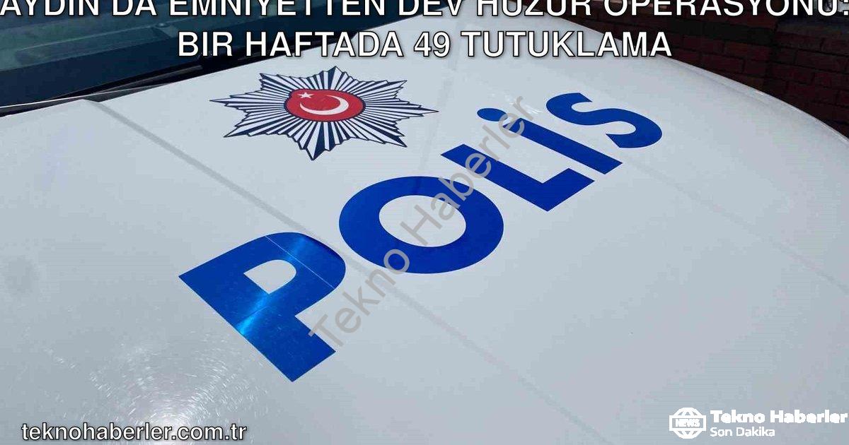 "Aydın’da Emniyetten Dev Huzur Operasyonu: Bir Haftada 49 Tutuklama" başlıklı haber için fotorealist