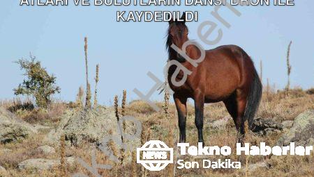 Kumalar Dağı’nda Görsel Şölen: Yılkı Atları ve Bulutların Dansı Dron ile Kaydedildi