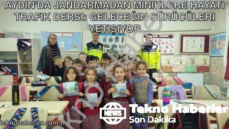Aydın’da Jandarmadan Miniklere Hayati Trafik Dersi: Geleceğin Sürücüleri Yetişiyor