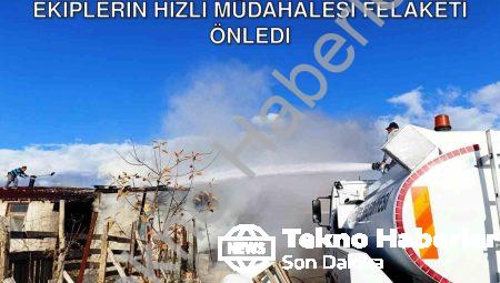 Kütahya Seyitömer’de Ahır Yangını: Ekiplerin Hızlı Müdahalesi Felaketi Önledi