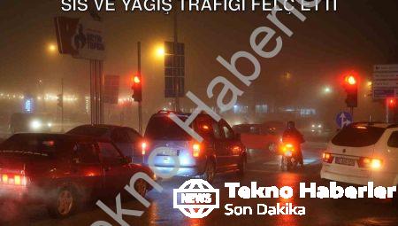 Denizli’de Görüş Mesafesi Düştü: Yoğun Sis ve Yağış Trafiği Felç Etti
