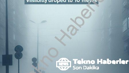 Denizli’de Yoğun Sis Hayatı Felç Etti: Görüş Mesafesi 10 Metreye Düştü