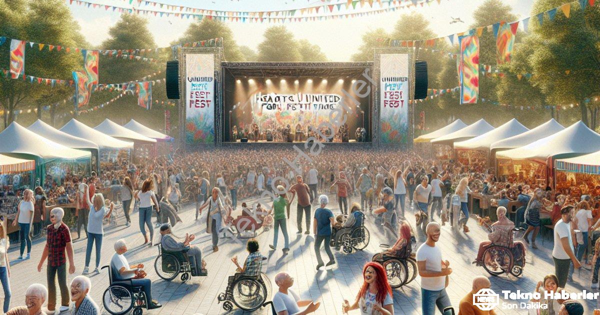 "Merkezefendi’de Engelsiz Fest Rüzgarı: 5. Kez Gönüller Birleşti" başlıklı haber için fotorealistik,