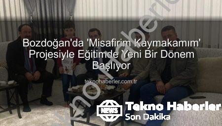 Bozdoğan’da ‘Misafirim Kaymakamım’ Projesiyle Eğitimde Yeni Bir Dönem Başlıyor