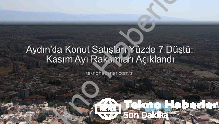 Aydın’da Konut Satışları Yüzde 7 Düştü: Kasım Ayı Rakamları Açıklandı