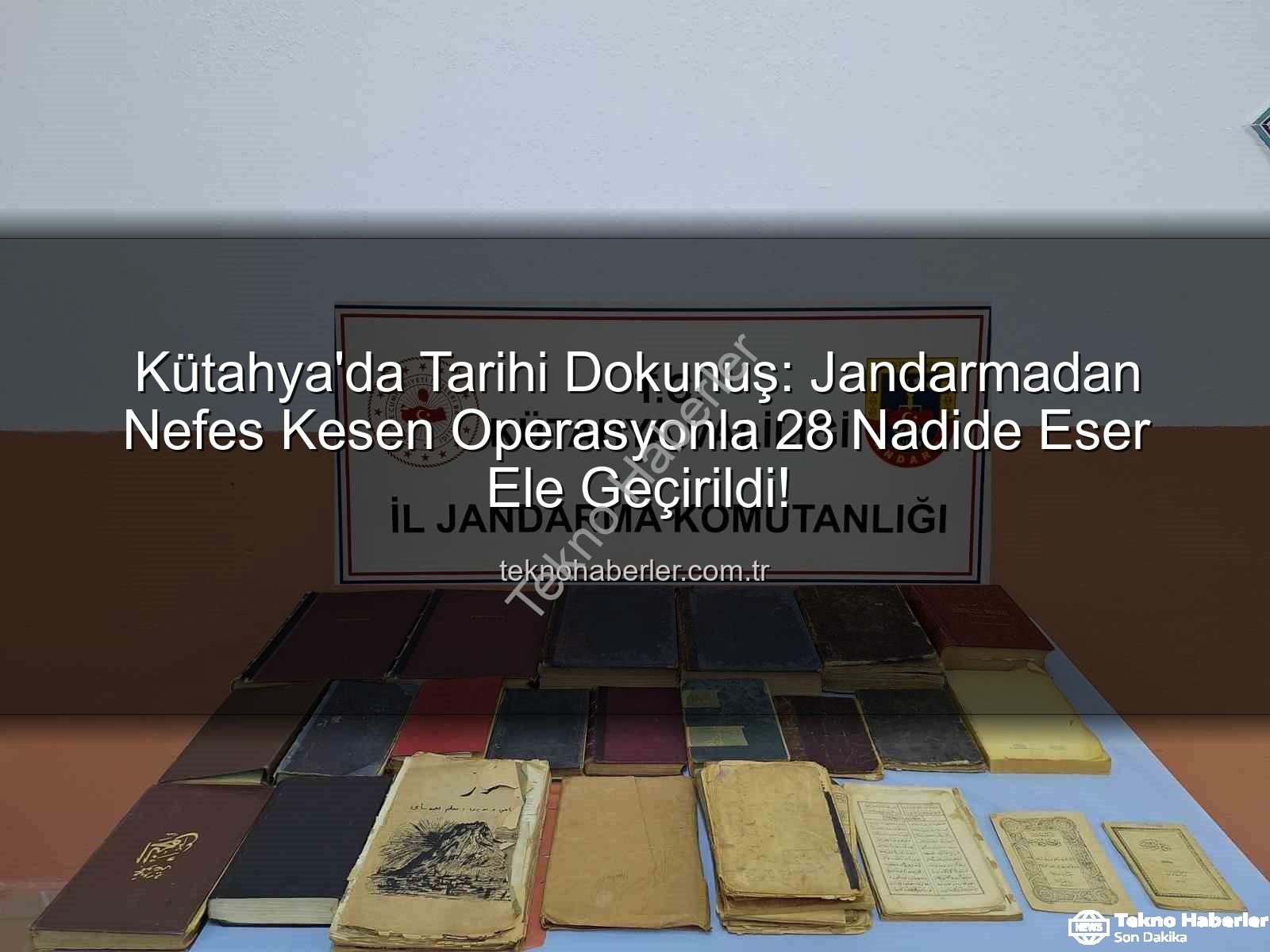 tarihi eser - Kütahya'da Tarihi Dokunuş: Jandarmadan Nefes Kesen Operasyonla 28 Nadide Eser Ele Geçirildi!