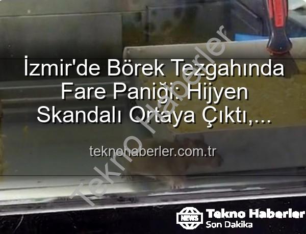börek tezgahında fare - İzmir'de Börek Tezgahında Fare Paniği: Hijyen Skandalı Ortaya Çıktı, İşletme Mühürlendi