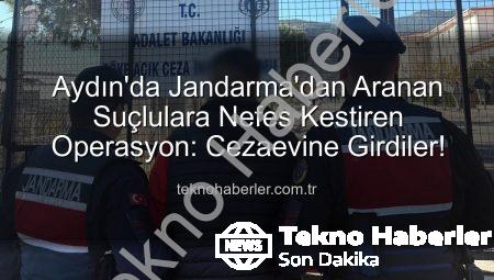 Aydın’da Jandarma’dan Aranan Suçlulara Nefes Kestiren Operasyon: Cezaevine Girdiler!