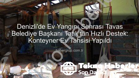 Denizli’de Elektrik Panosundan Çıkan Yangın Sonrası Belediye Başkanı Destek Elini Uzattı